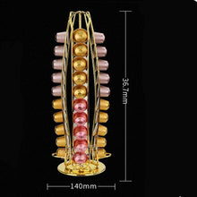 Load image into Gallery viewer, 40 Cups Nespresso Coffee Pods Holder Rotating Rack Coffee Capsule Stand Dolce Gusto Capsules Storage
