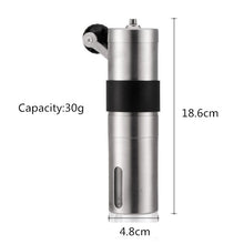 Load image into Gallery viewer, 2 Size Manual Ceramic Coffee Grinder Stainless Steel Adjustable Coffee Bean Mill With Rubber Loop Ring
